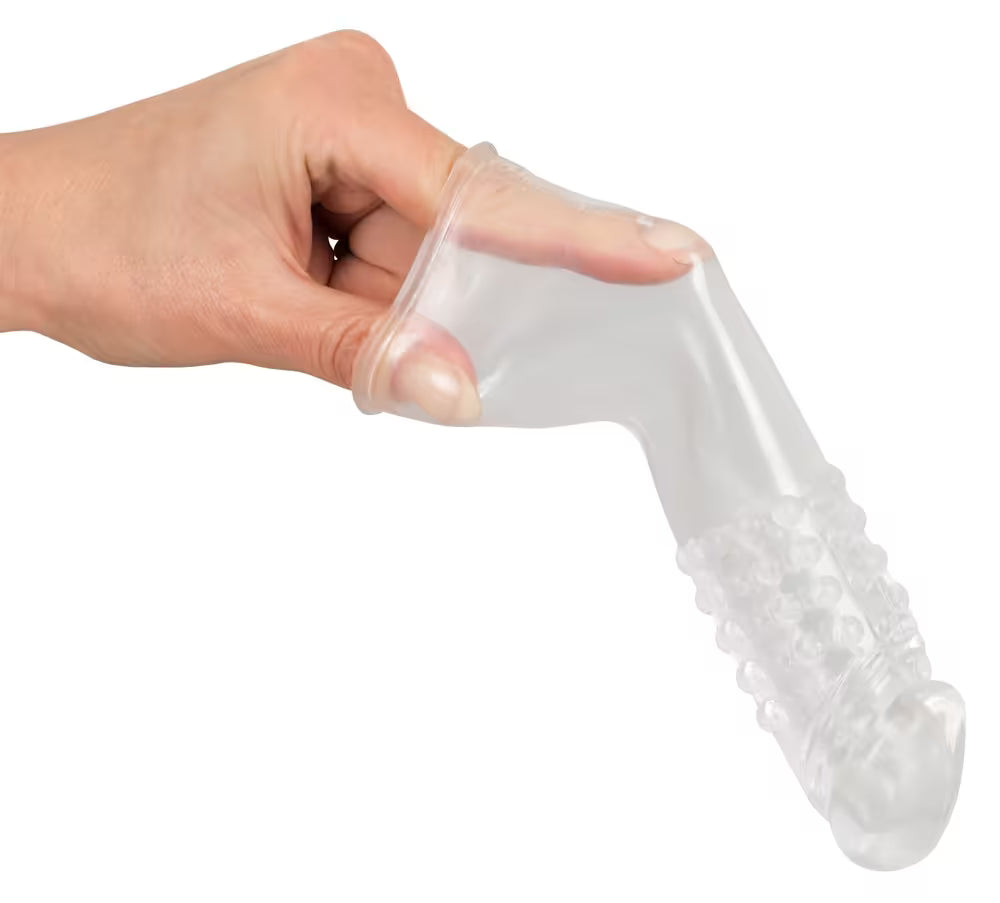 BIG MAN 7" Reusable Penis Sleeve Extender Enlarger Condom Sex Toys for Men Couples Ejaculation Aid