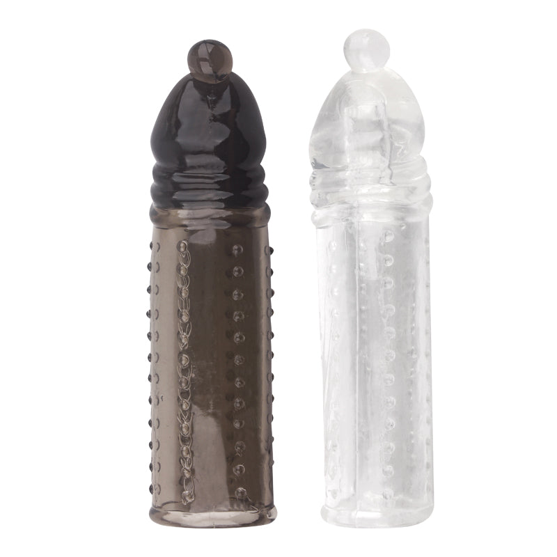 Reusable Penis Sleeve 4.5cm Extra Extender Enlarger Condom Ejaculation Aid Sex Toys for Men Couples