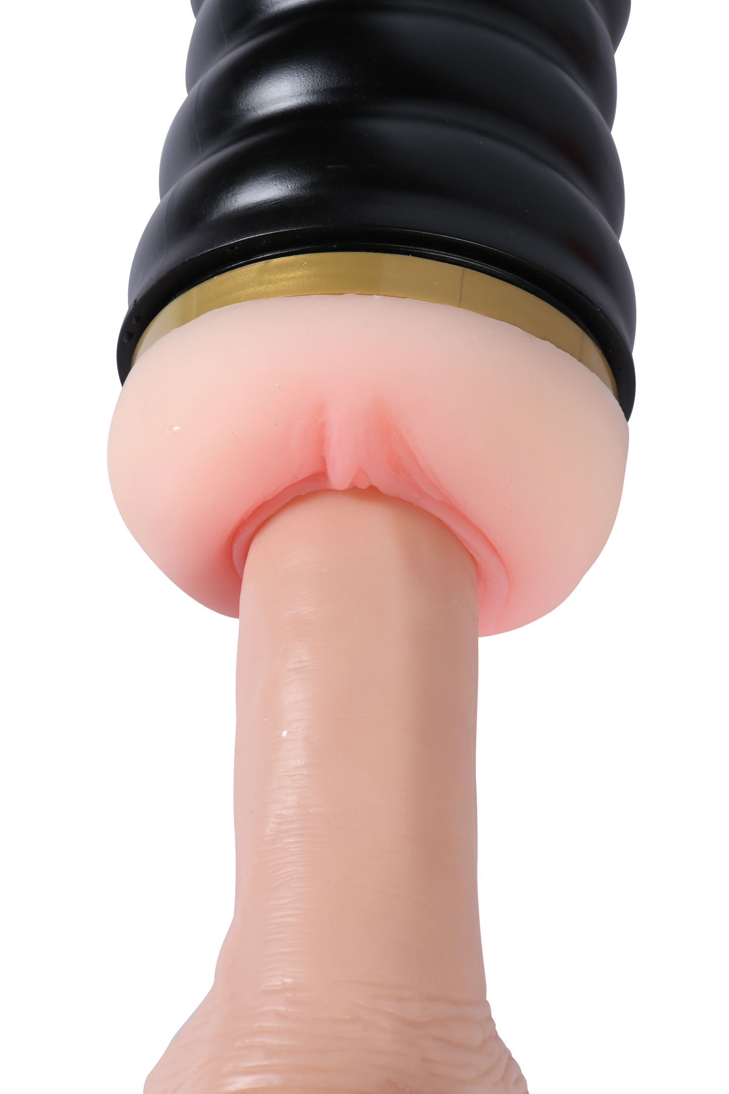 Doubled Vagina & Blow Job Masturbator Penis Flesh Light Sleeve Stroker Sex Toys for Men Couples