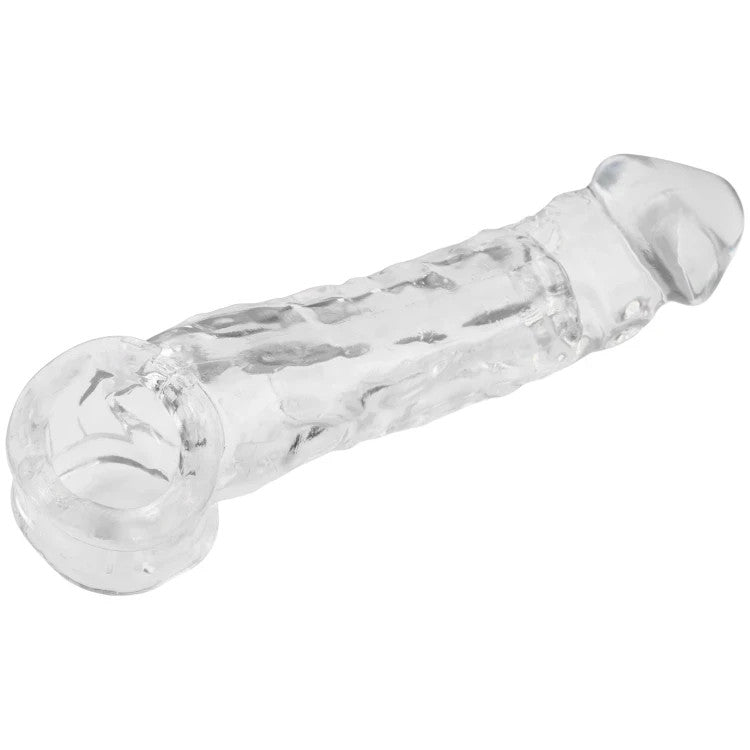 9" BIG GUN Reusable Penis Sleeve Extender Enlarger Condom Ball Loop Sex Toys for Men Couples LGBTQ Gay