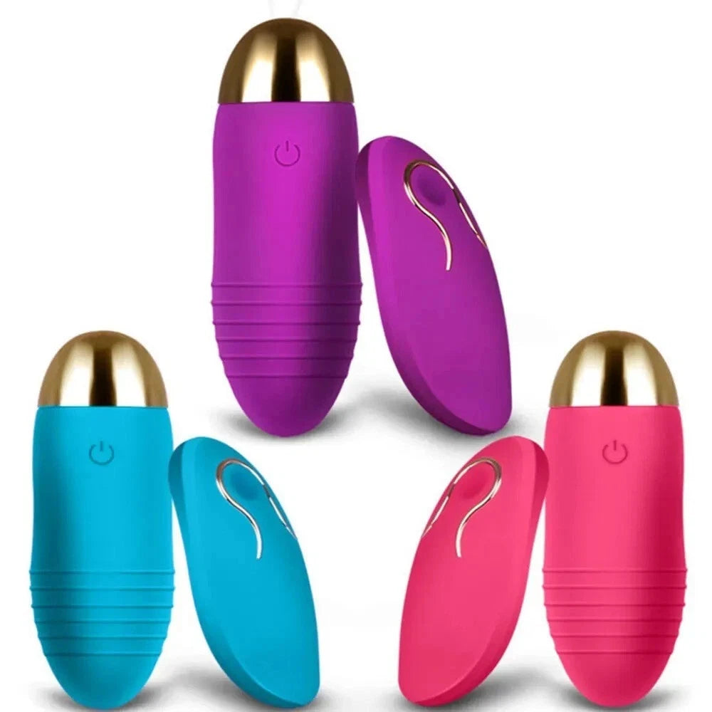 Wireless Remote-Control Vibrating Egg Bullet Vibrator Sex Toy for Men Women Couple Masturbator Massager