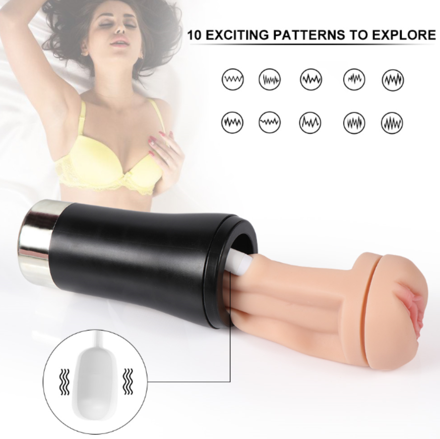 Vibrating Masturbation Cup Penis Flesh Light Sleeve Sex Toys for Men Real Girl Voice Sex Toys for Men Couples