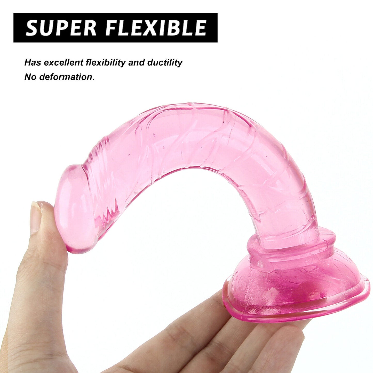 5.51" Realistic Dildo Suction Cup Thick Dong Anal Butt Ass Plug Sex Toys For Men Women Couples