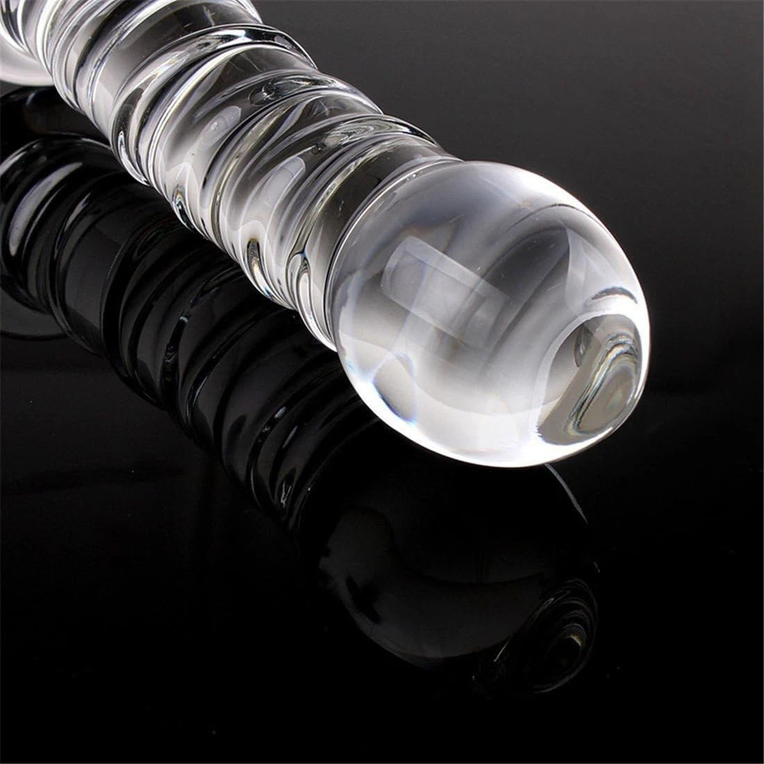 Crystal Glass Anal Beads Butt Plug P- Spot G-Spot Stimulation Dildo Sex Toys for Men Women Couples Gay LGBTQ