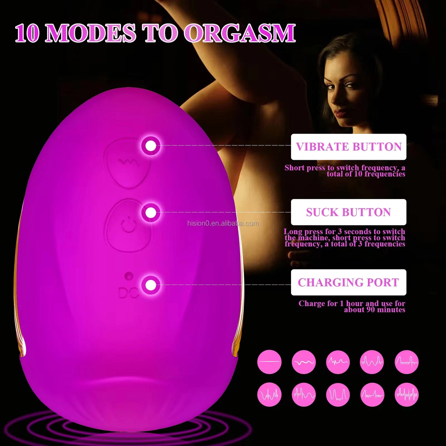 Pussy Nipples Anal Butt Sucker Vibrator Clit Stimulator Sex Toys for Men Women Couples LGBTQ Gay Masturbator Massager