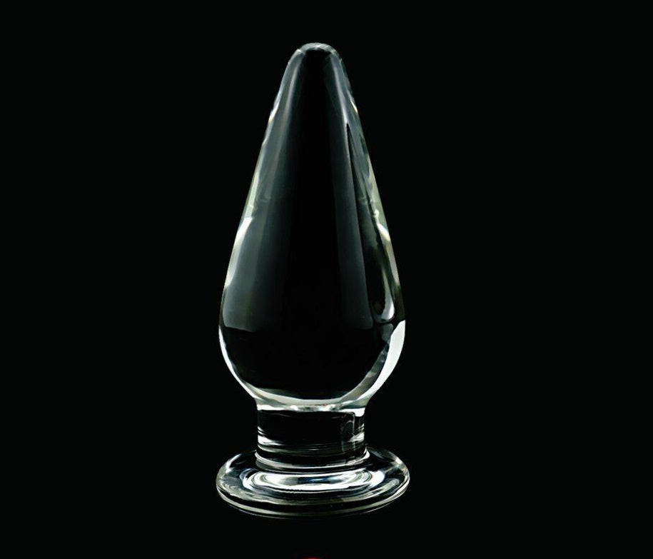 Crystal Glass Anal Butt Plug G-Spot Stimulation Dildo Non- Vibrator Masturbator Sex Toys for Men Women Couples Gay LGBTQ