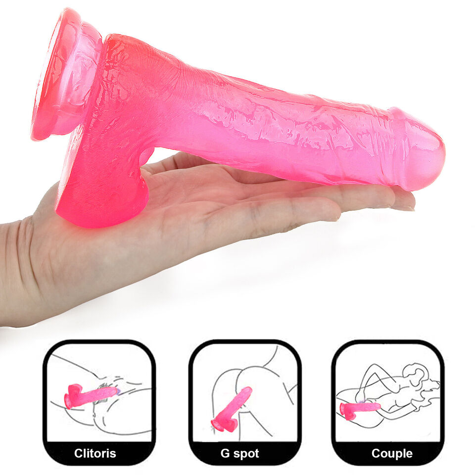 7" Realistic Dildo Suction Cup Thick Veiny Dong Giant Cock With Ball Sex Toys For Men Women Couples