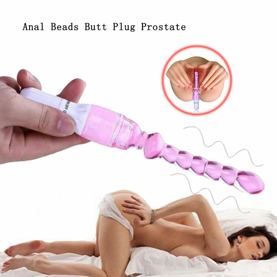 Vibrating Anal Butt Plug Beads Dildo Prostate Massager Sex Toys for Men Women Couples LGBTQ Gay
