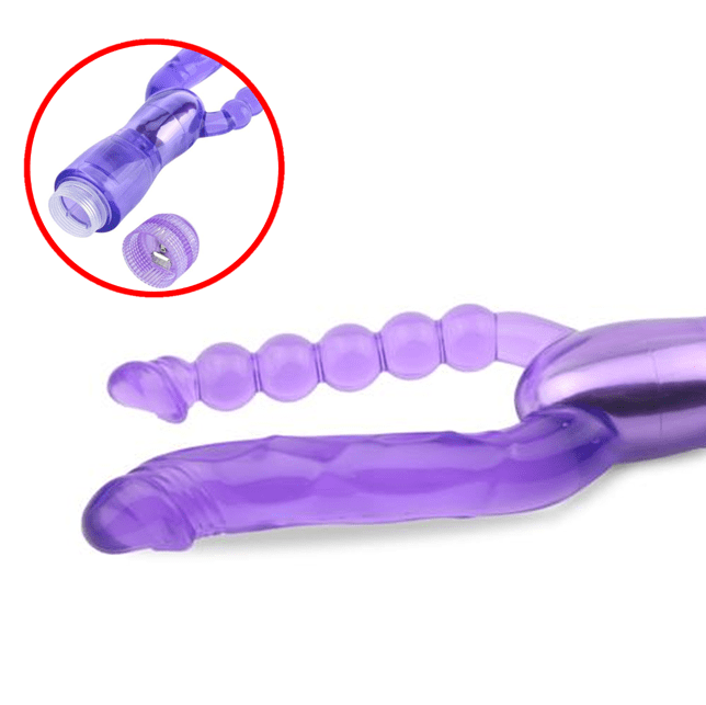 Pussy Vagina G-Spot Dual Vibrator Anal Butt Plug Sex Toys for Men Women Couples LGBTQ Gay Masturbator