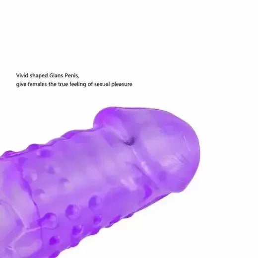 Reusable Extra 7cm Penis Sleeve Extender Enlarger Condom Ejaculation Aid Sex Toys for Men Couples