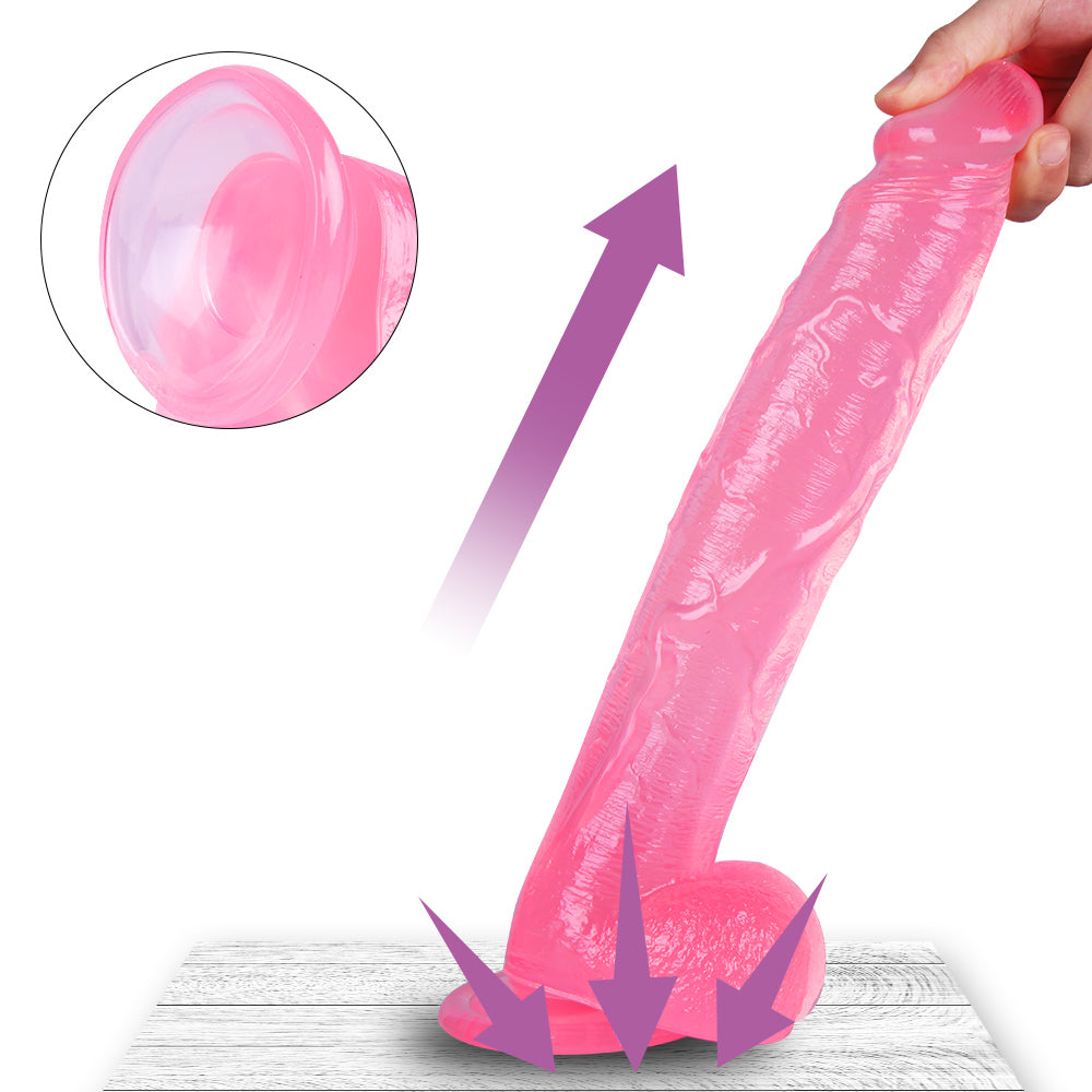 12" Huge Dildo Suction Cup Thick Veiny Dong Large Realistic Giant Cock With Ball Sex Toys For |Men Women Couples
