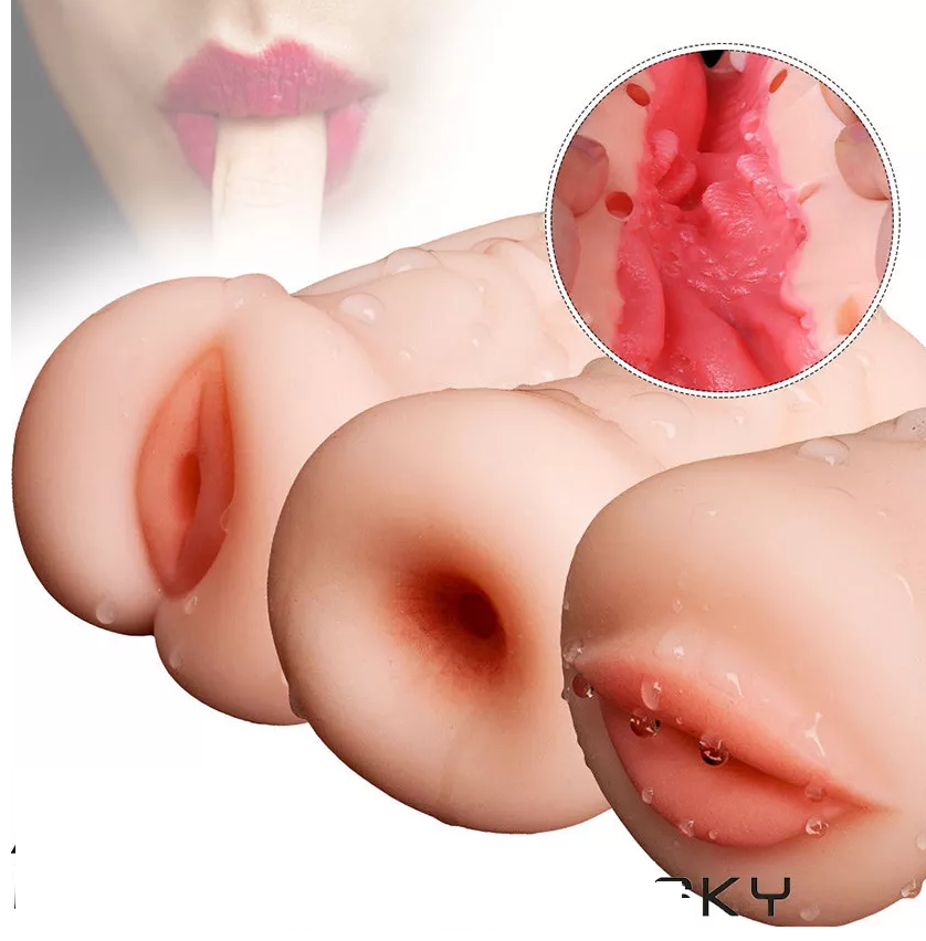 Male Anal Shape Masturbation Cup Stroker Flesh Light Sleeve Masturbator Sex Toys for Men