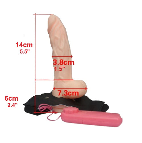 Vibrating Hollow Strap On Dildo & Harness G-Spot Anal Butt Plug Sex Toys for Men Women Couples Gay Lesbian