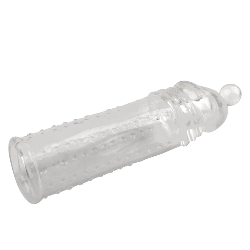 Reusable Penis Sleeve 4.5cm Extra Extender Enlarger Condom Ejaculation Aid Sex Toys for Men Couples