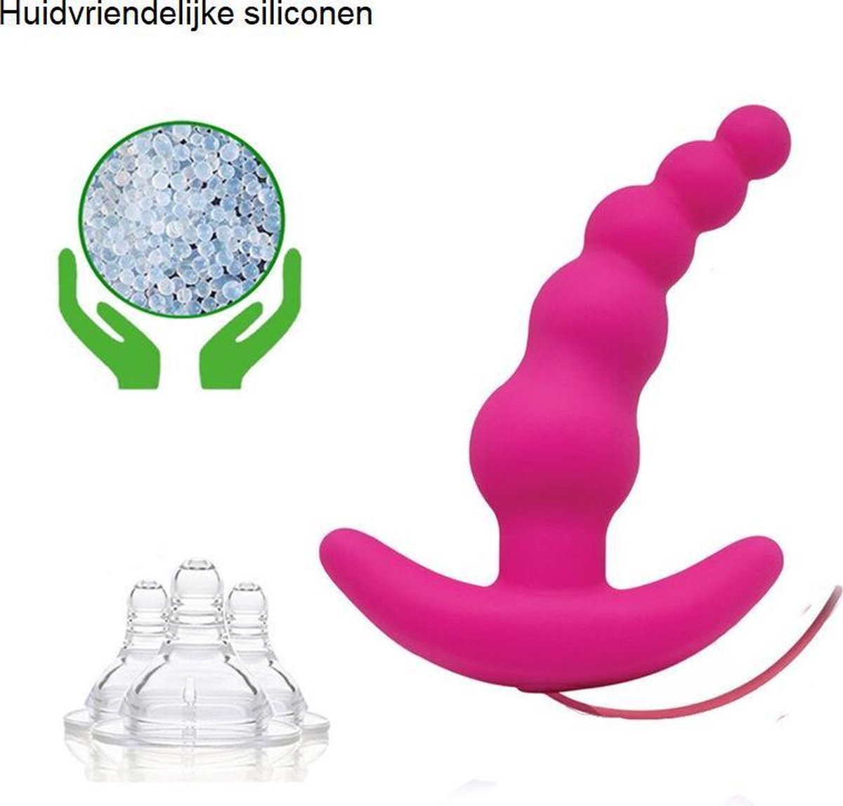 Vibrating Anal Butt Plug Beads Prostate Massager Sex Toys for Men Woman Couples LGBTQ Gay