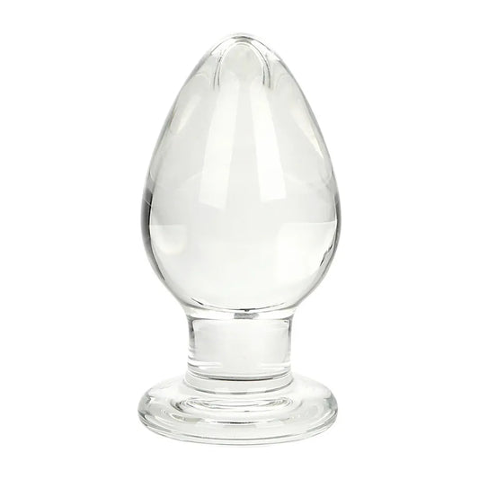 Crystal Glass Anal Butt Plug G-Spot Stimulation Dildo Non- Vibrator Masturbator Sex Toys for Men Women Couples Gay LGBTQ