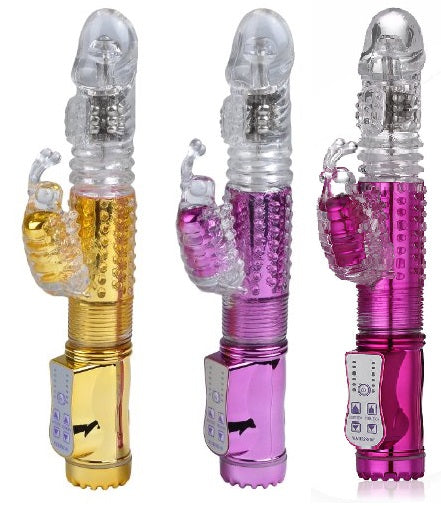 Pussy Vagina Rabbit G-Spot Vibrator Anal Butt Plug Sex Toys for Men Women Couples LGBTQ Gay Masturbator