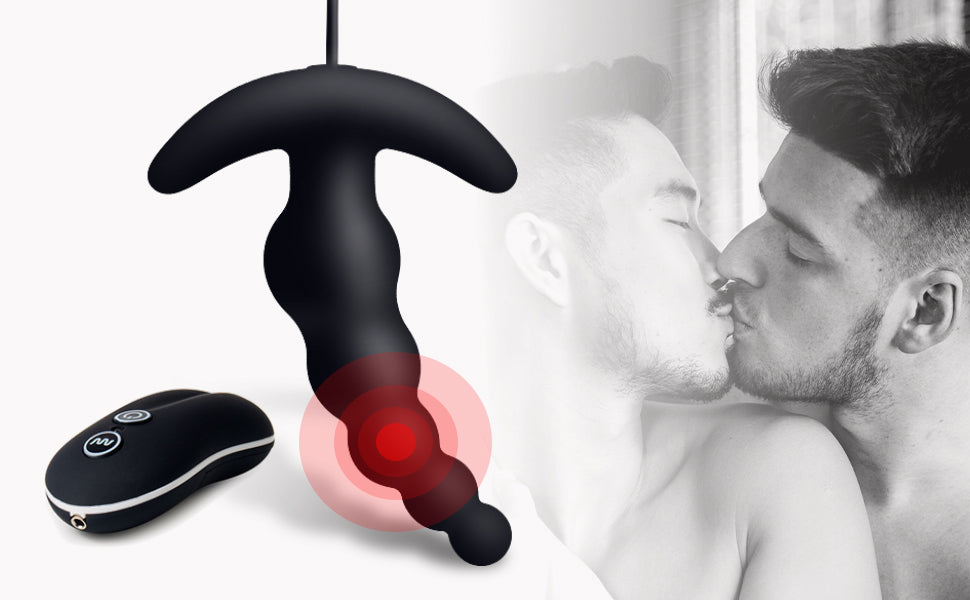 Vibrating Anal Butt Plug Beads Prostate Massager Sex Toys for Men Woman Couples LGBTQ Gay