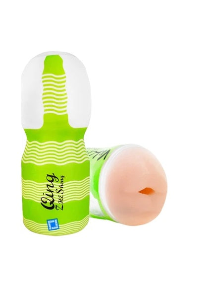 Male Mouth Shape Masturbation Cup Stroker Flesh Light Sleeve Masturbator Sex Toys for Men