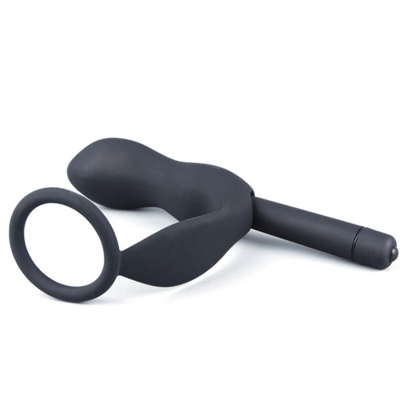 Vibrating Penis Cock Ring & Anal Butt Plug Prostate Massager Sex Toys for Men Woman Couples LGBTQ Gay