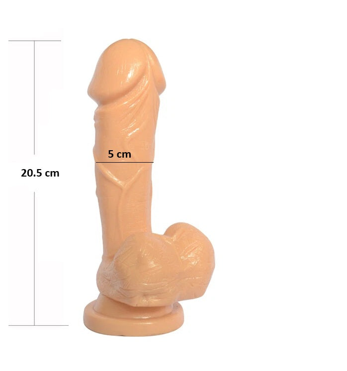 7" Dildo Penis Dong Anal Butt Plug Non- Vibrator Sex Toys for Men Women Couples