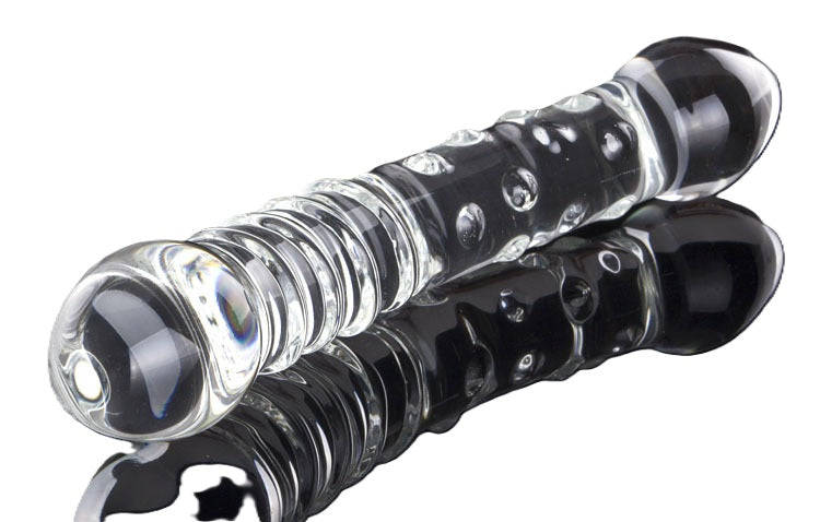 Double Ended Crystal Glass Anal Beads Butt Plug P- Spot G-Spot Stimulation Sex Toys for Men Women Couples Gay LGBTQ