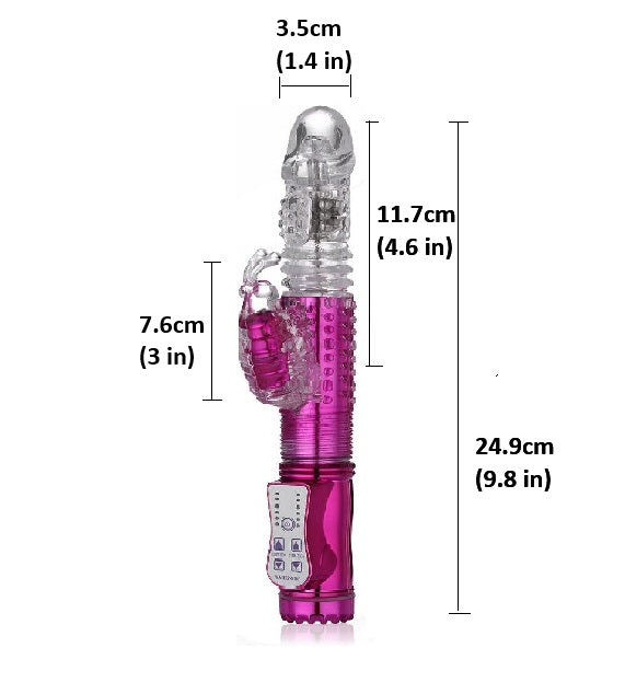 Pussy Vagina Rabbit G-Spot Vibrator Anal Butt Plug Sex Toys for Men Women Couples LGBTQ Gay Masturbator