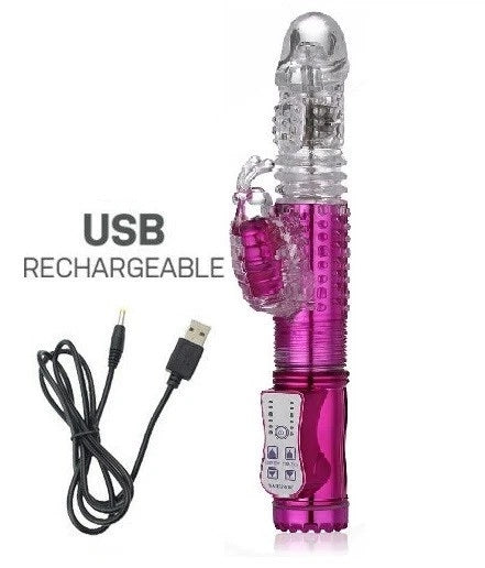 Pussy Vagina Rabbit G-Spot Vibrator Anal Butt Plug Sex Toys for Men Women Couples LGBTQ Gay Masturbator