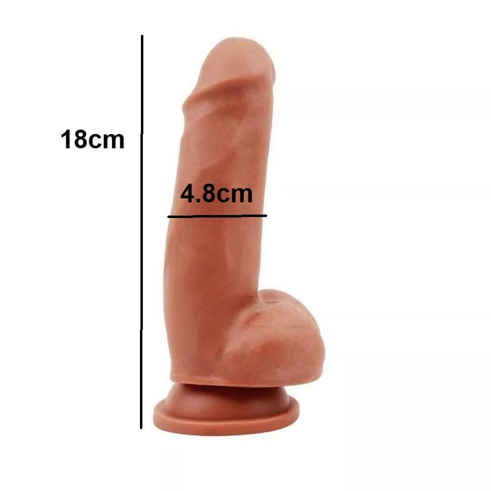 7" Dildo Penis Dong Anal Butt Plug Non- Vibrator Sex Toys for Men Women Couples LGBTQ Gay