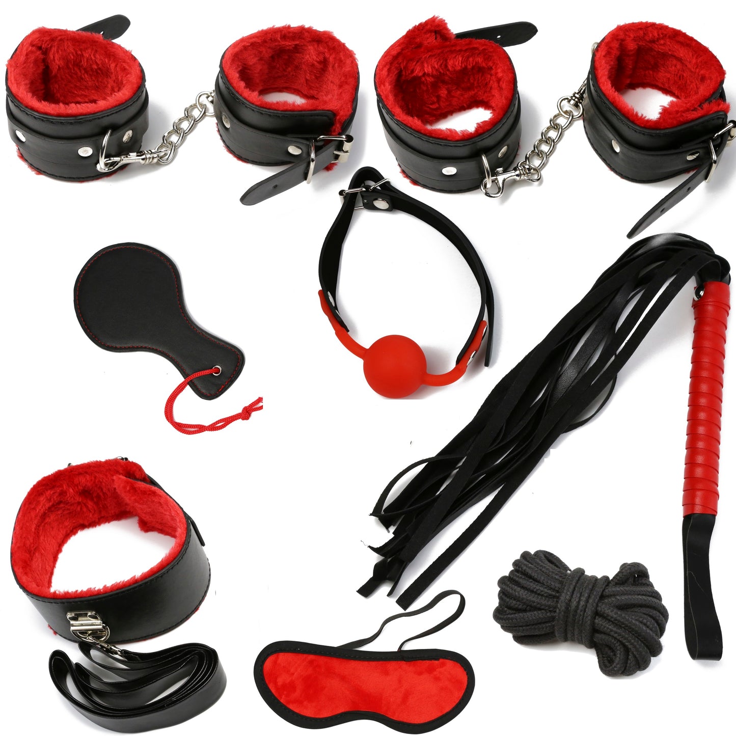 Bondage Set Kit Blindfold Restraint Collar Restraint BDSM Sex Toys for Couples Men Women |Present for Her Him
