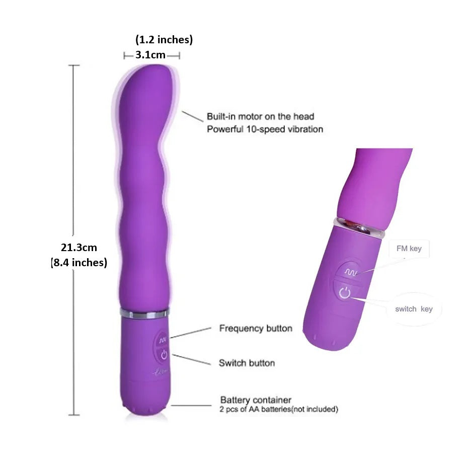 Pussy Vagina Dildo G-Spot Vibrator Anal Butt Plug Sex Toys for Men Women Couples LGBTQ Gay Masturbator