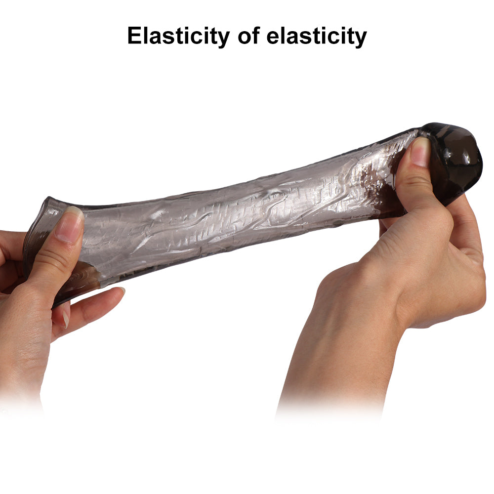 3 Pack 3 Sizes Reusable Penis Set Kit Extender Enlarger Sleeve Condom Sex Toys for Men Couples