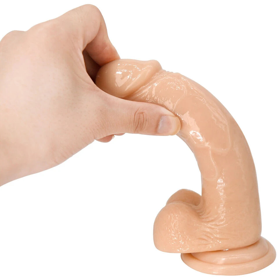 6" Realistic Dildo Suction Cup Thick Veiny Dong Giant Cock With Ball Sex Toys For Men Women Couples