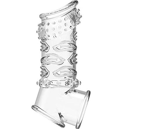 Reusable Penis Sleeve Cock Ring Enlarger Sex Toys for Men Couples