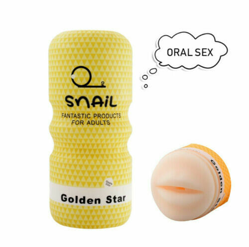 Male Mouth Shape Masturbation Cup Stroker Flesh Light Sleeve Masturbator Sex Toys for Men