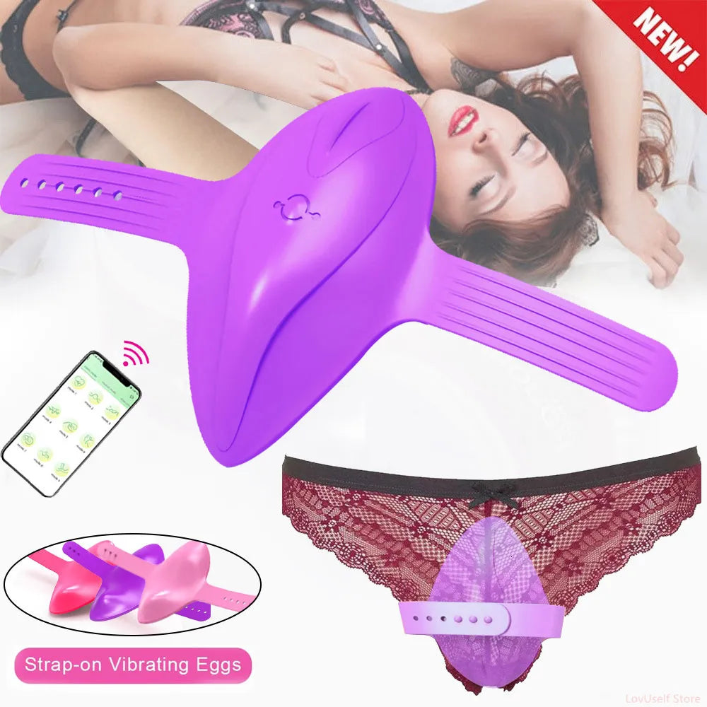 Wearable Clitoral Pussy Underpants Vagina Vibrator G-Spot Massager Sex Toys Men Women