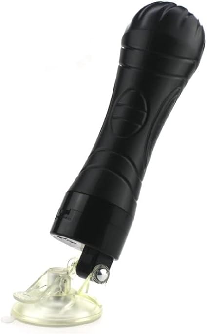 Male Vibrating Masturbation Cup Hands-Free Suction Cup Flesh Light Stroker Sex Toys for Men