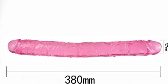 15" Double Ended Dildo Anal Butt Plug Dong Adults Sex Toys for Men Women Couples Gay Lesbian
