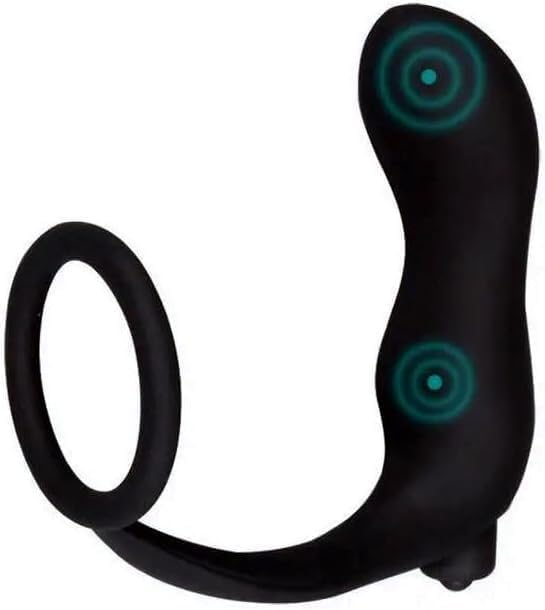 Vibrating Penis Cock Ring & Anal Butt Plug Prostate Massager Sex Toys for Men Woman Couples LGBTQ Gay