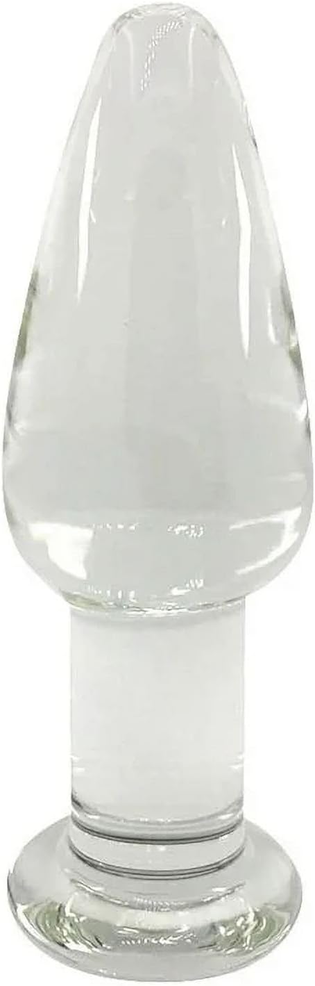 Crystal Glass Anal Butt Plug G-Spot Stimulation Dildo Non- Vibrator Masturbator Sex Toys for Men Women Couples Gay LGBTQ