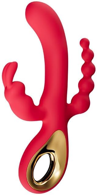 USB Rechargeable 3 in 1 Vibrator Dildo Anal Butt Plug Clitoral G-Spot Stimulator Adults Sex Toys for Women Couples