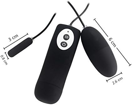 Vibrating Dual Egg Bullet Anal Butt Plug Sex Toy for Men Women Couple Masturbator Massager