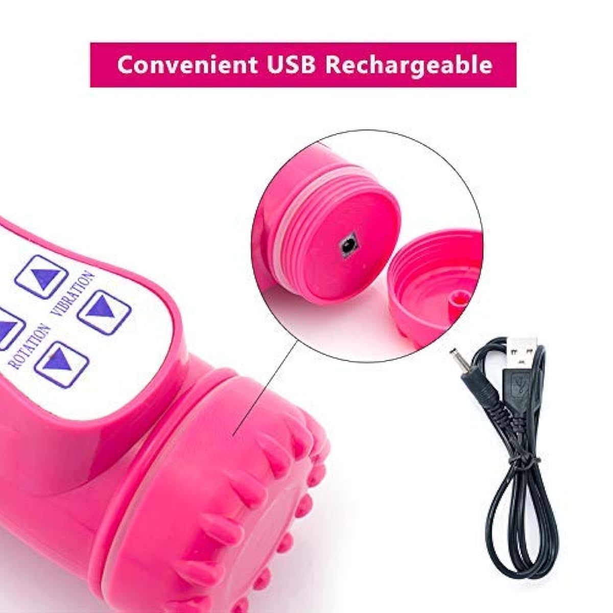 Pussy Vagina Rabbit G-Spot Vibrator Anal Butt Plug Sex Toys for Men Women Couples LGBTQ Gay Masturbator