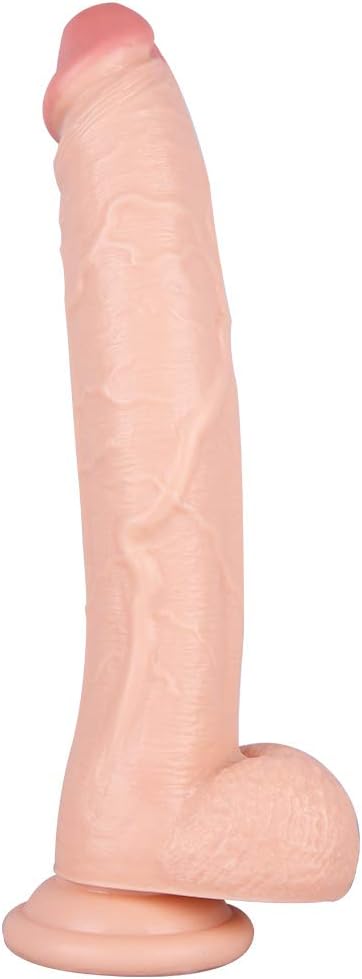 12" Huge Dildo Suction Cup Thick Veiny Dong Large Realistic Giant Cock With Ball Sex Toys For |Men Women Couples