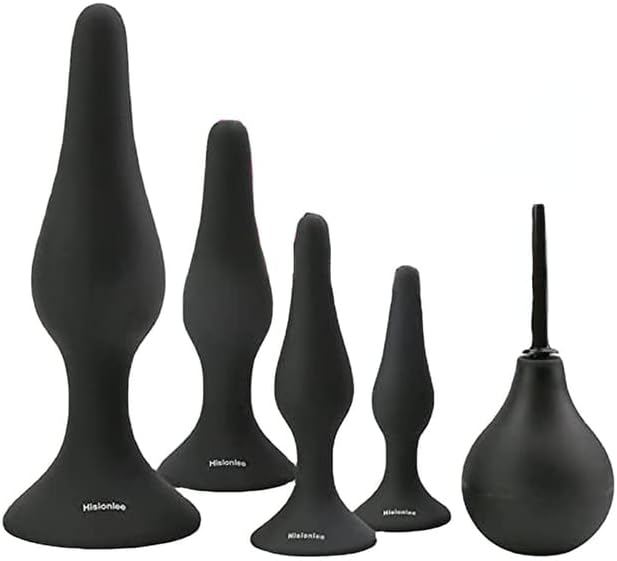 Anal Butt Plug Set Kit Dildo Enema Bulb Prostate Massager Sex Toys for Men Women LGBTQ Couples Gay