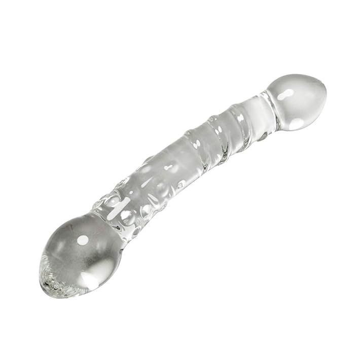 Double Ended Crystal Glass Anal Beads Butt Plug P- Spot G-Spot Stimulation Sex Toys for Men Women Couples Gay LGBTQ