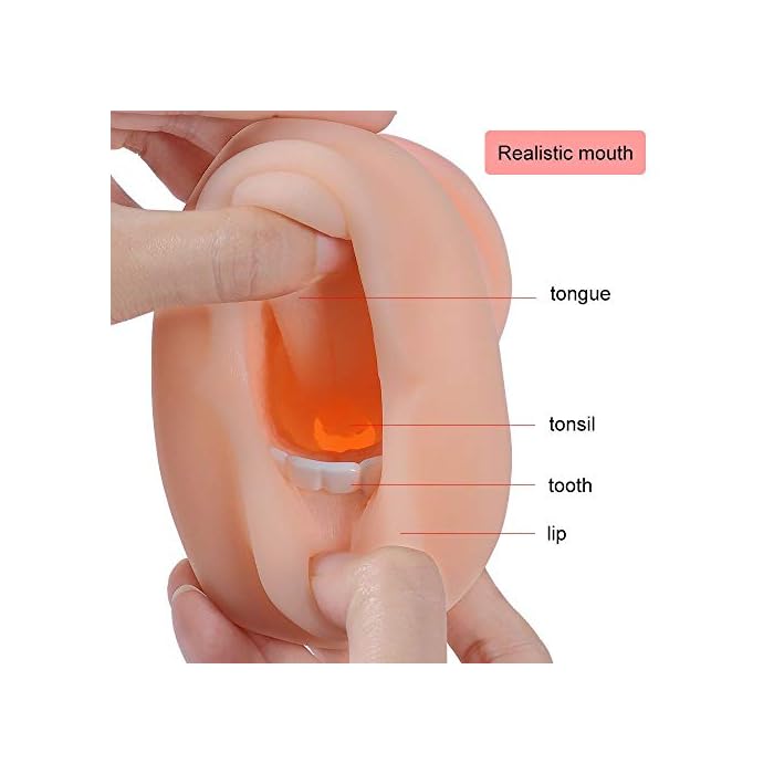 Doubled Vagina & Blow Job Masturbator Penis Flesh Light Sleeve Stroker Sex Toys for Men Couples