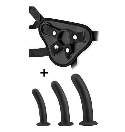 Strap On Dildo Harness Bondage Restraint Set Kit Anal Butt Plug Sex Toys for Men Women Couples Gay Lesbian BDSM