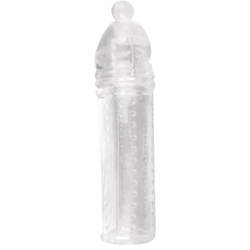 Reusable Penis Sleeve 4.5cm Extra Extender Enlarger Condom Ejaculation Aid Sex Toys for Men Couples