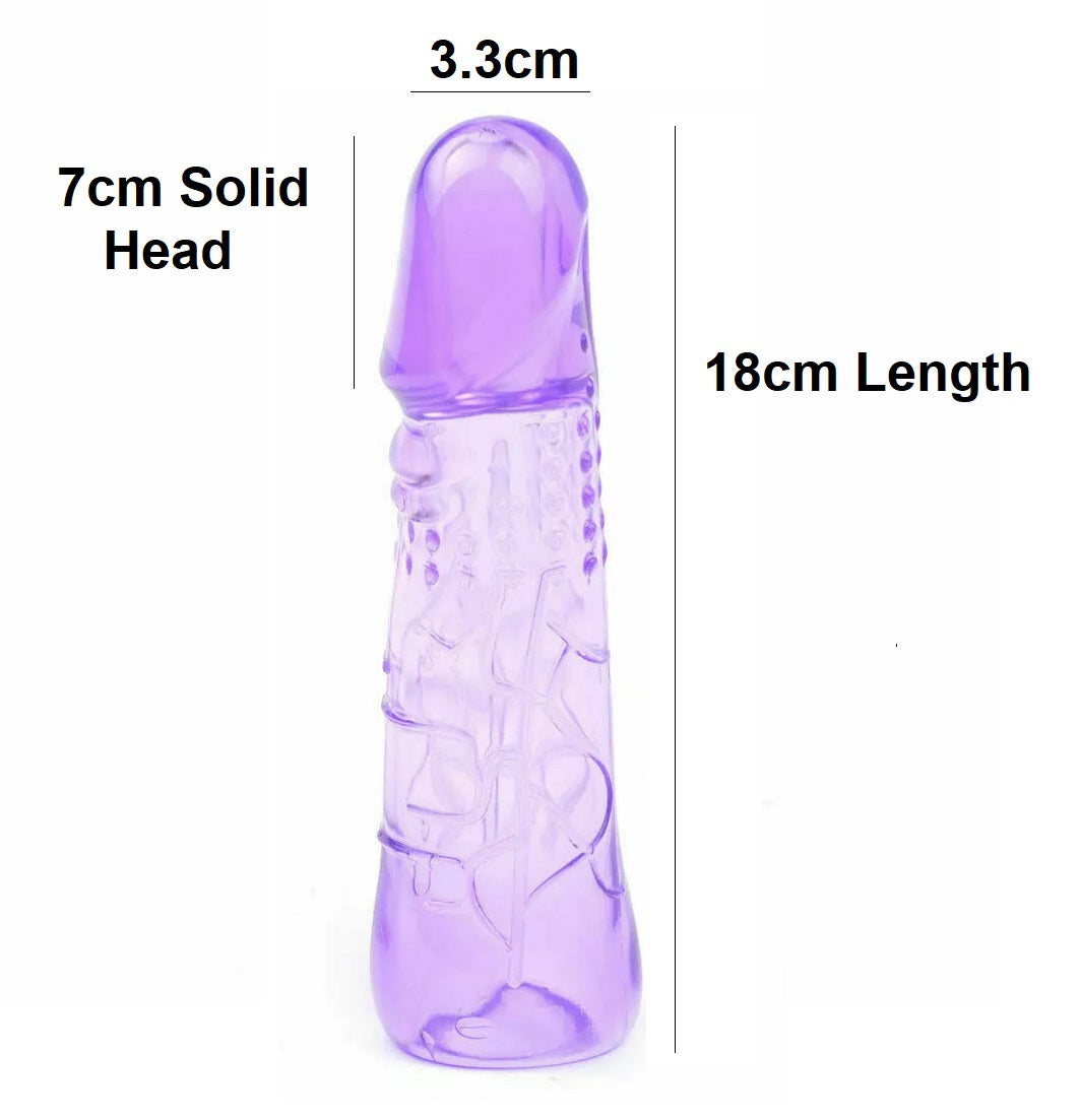 Reusable Extra 7cm Penis Sleeve Extender Enlarger Condom Ejaculation Aid Sex Toys for Men Couples
